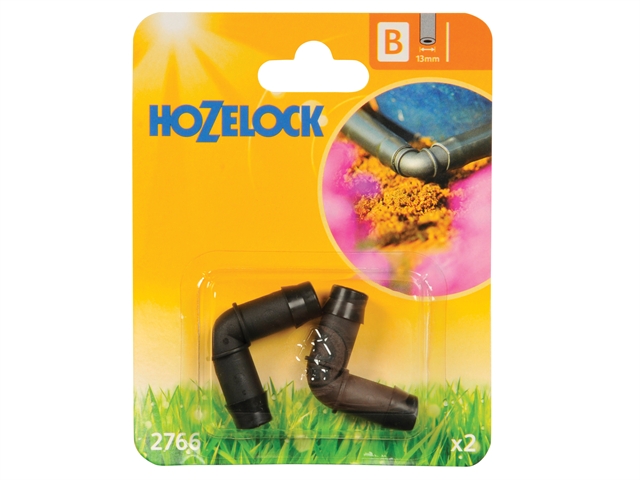 Hozelock Elbow Connector 90 Degree 13mm (2 pack)