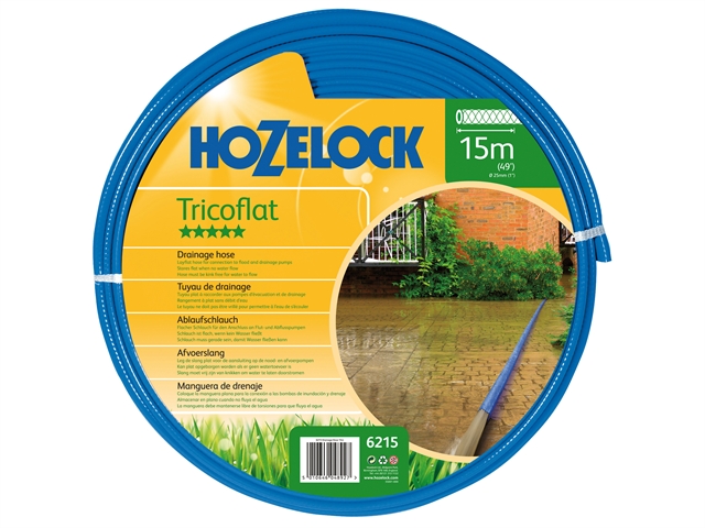 Hozelock Tricoflat Hose 15 Metre 25mm Diameter