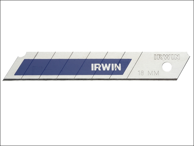 IRWIN Snap-Off Blades 18mm Blue Pack of 5