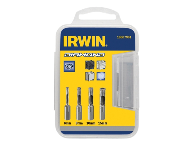 IRWIN Diamond Drill Bit Set of 4: 6, 8, 10 & 15mm
