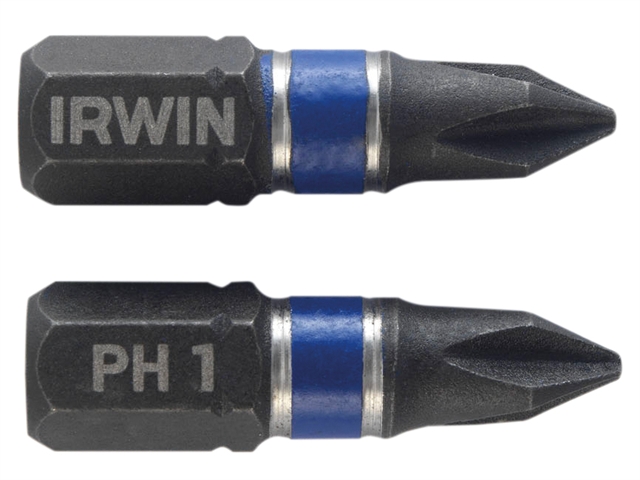 IRWIN Impact Screwdriver Bits PH1 25mm Pack of 10