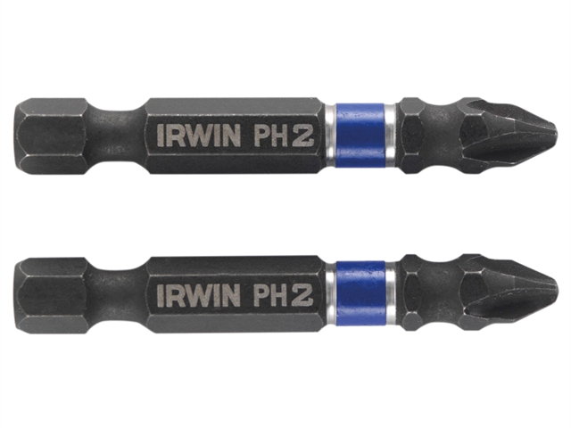 IRWIN Impact Screwdriver Bits PH2 50mm Pack of 2
