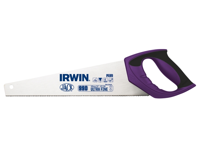 IRWIN Jack 990UHP Fine Junior / Toolbox Handsaw Soft-Grip 335mm (13in) 9tpi