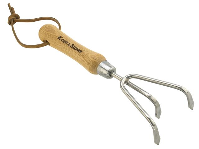 Kent & Stowe Hand 3-Prong Cultivator Stainless Steel