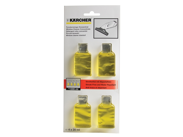 Karcher Glass Cleaning Sachets (4x20ml)