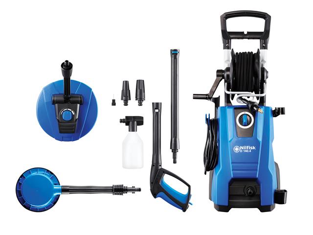 Kew Nilfisk Alto D140.4-9 PAD X-TRA Pressure Washer & Cleaning Kit 140 bar 240V