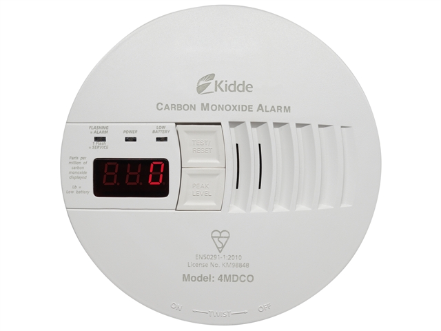Kidde Carbon Monoxide Alarm Professional Mains Digital 230 Volt
