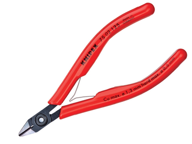 Knipex Electronic Diagonal Cut Pliers Extra Slim PVC Grip 125mm