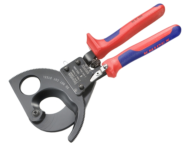 Knipex Cable Shears Ratchet Action Multi Component Grip 280mm