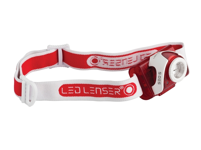 LED Lenser SEO5 Head Lamp Red Test It Pack