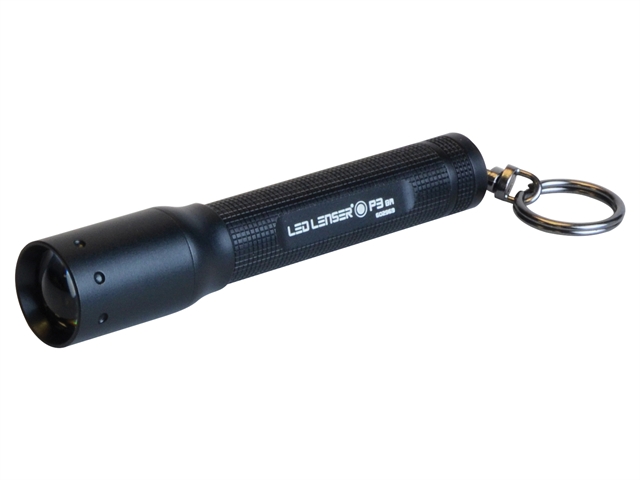 LED Lenser P3BM Black Key Ring Torch Test It Blister Pack