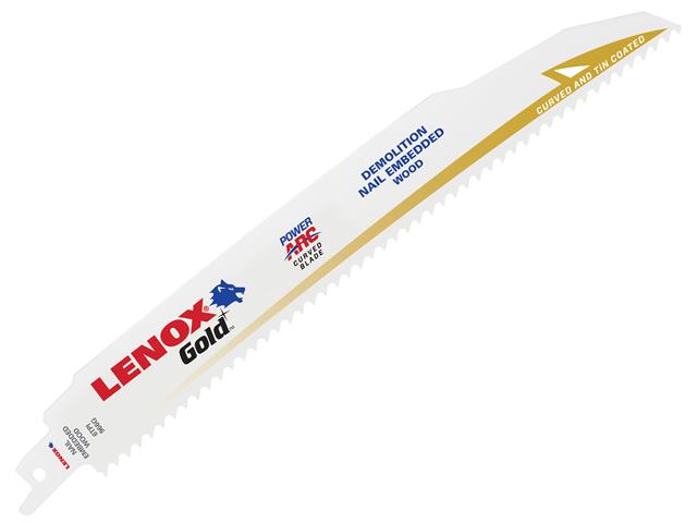 LENOX 966GR Gold® Demolition Reciprocating Saw Blades 230mm 6 TPI (Pack 5)