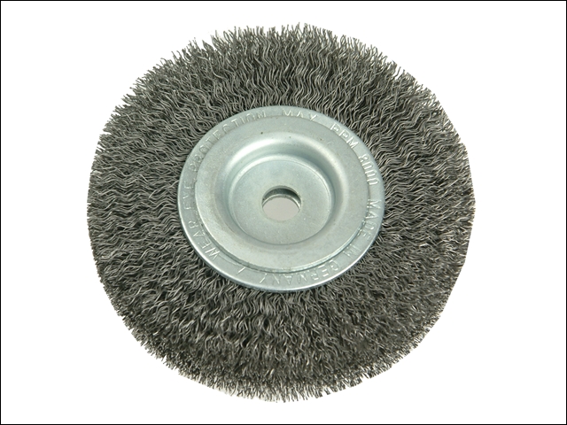 Lessmann Wheel Brush D80mm x W18-20 x 10 Bore Steel Wire 0.20