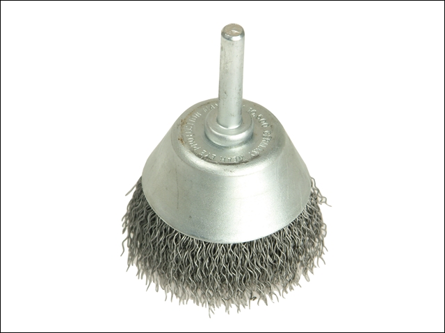 Lessmann Cup Brush with Shank D40mm x 15h x 0.30 Steel Wire