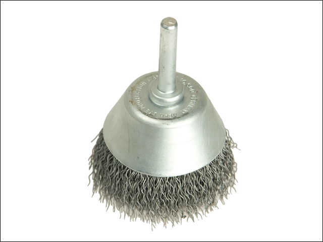 Lessmann Cup Brush with Shank D50mm x 20h x 0.30 Steel Wire