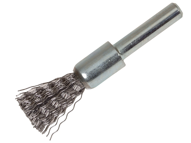 Lessmann End Brush with Shank 12 x 20mm 0.30 Steel Wire