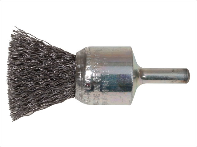 Lessmann End Brush with Shank 23/22 x 25mm 0.30 Steel Wire