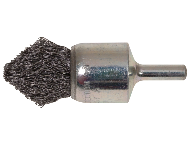 Lessmann Pointed End Brush with Shank 23/68 x 25mm 0.30 Steel Wire