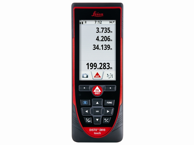 Leica Geosystems DISTO™ D810 Touch Screen Laser Distance Meter 200m Kit