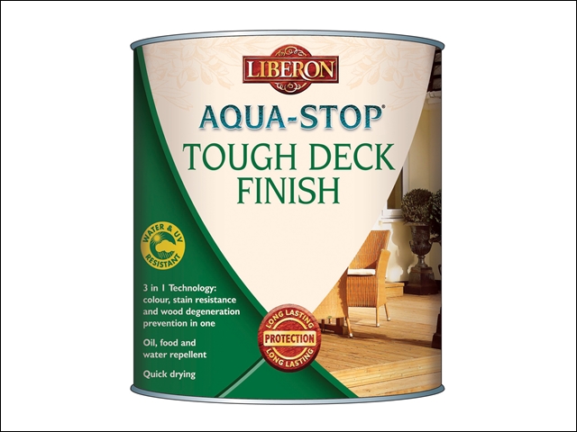 Liberon Aqua-Stop / Advanced Protection  Tough Decking Finish Clear 5 Litre