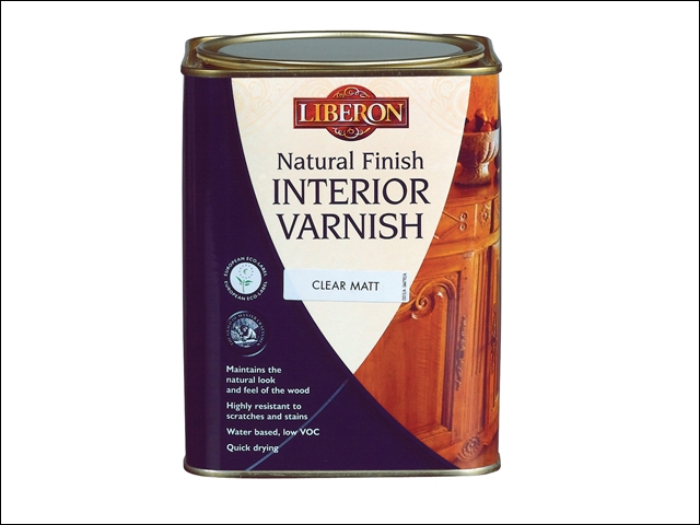 Liberon Natural Finish Interior Varnish Clear Satin 1 Litre