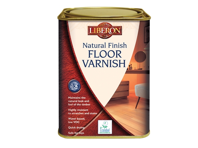 Liberon Natural Finish Floor Varnish Clear Matt 1 Litre