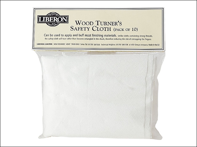 Liberon Woodturners Safety Cloth (Pack of 10)