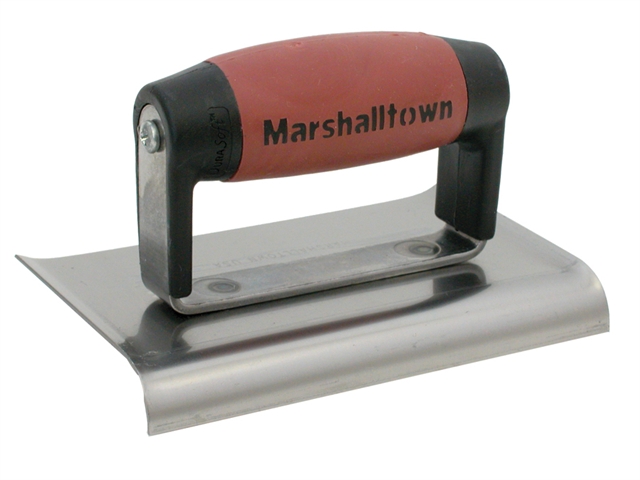 Marshalltown M136D Cement Edger Curved End Durasoft® Handle 150 x 75mm (6 x 3in)