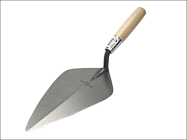 Marshalltown 34 Wide London Pattern Brick Trowel - Wooden Handle 12in