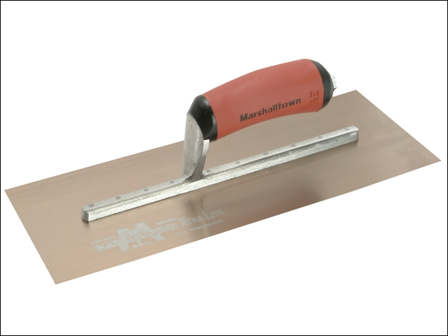 Marshalltown MPB13GSD Gold Stainless Steel Pre-Worn Plasterers Trowel DuraSoft® 13 x 5in