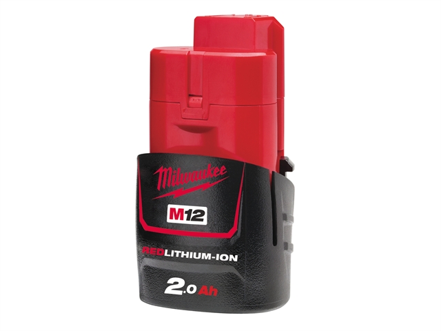 Milwaukee M12 M12B2 REDLITHIUM-ION™ Battery 12 Volt 2.0Ah Li-Ion 12V