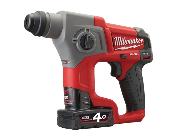 Milwaukee M12 CH-402C Fuel™ SDS Hammer 12 Volt 2 x 4.0Ah Li-Ion 12V