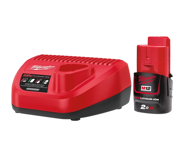 Milwaukee M12 NRG-201 Energy Kit 12 Volt 1 x 2.0Ah Li-Ion