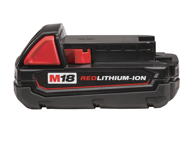 Milwaukee M18 M18B REDLITHIUM-ION™ Slide Battery Pack 18 Volt 1.5Ah Li-Ion 18V