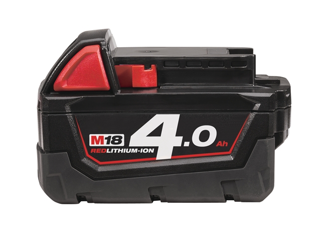 Milwaukee M18 M18B4 REDLITHIUM-ION™ Slide Battery Pack 18 Volt 4.0Ah Li-Ion 18V