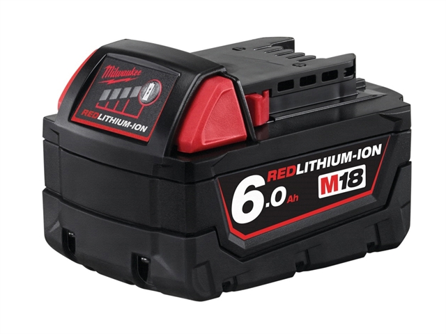 Milwaukee M18 B6 REDLITHIUM-ION™ Slide Battery Pack 18 Volt 6.0Ah Li-Ion