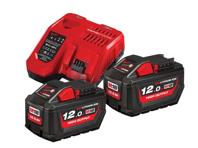 Milwaukee M18 HNRG Battery Twin Pack 18V 12.0Ah