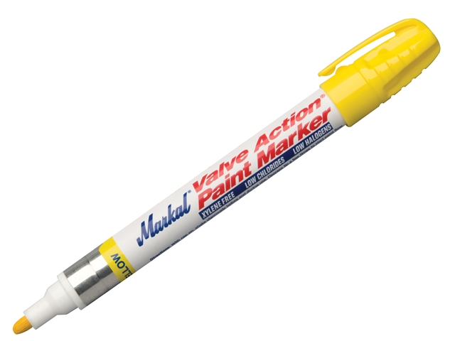 Markal Valve Action Paint Marker - Yellow