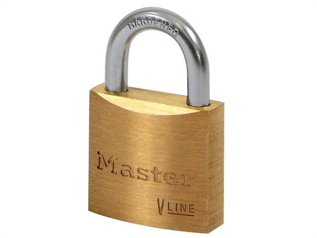 Master Lock V Line Brass 30mm Padlock - Keyed Alike 213