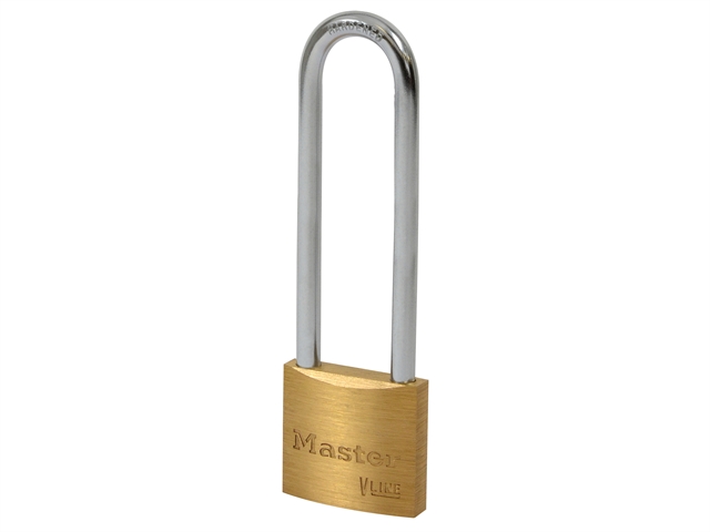 Master Lock V Line Brass 30mm Padlock - 64mm Shackle