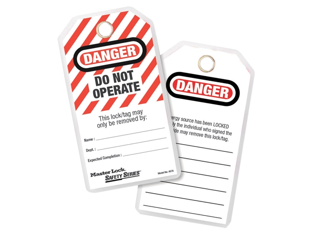 Master Lock Lockout Tags - DANGER DO NOT OPERATE