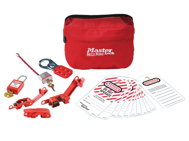 Master Lock 7 Piece Electrical Lockout Pouch Kit