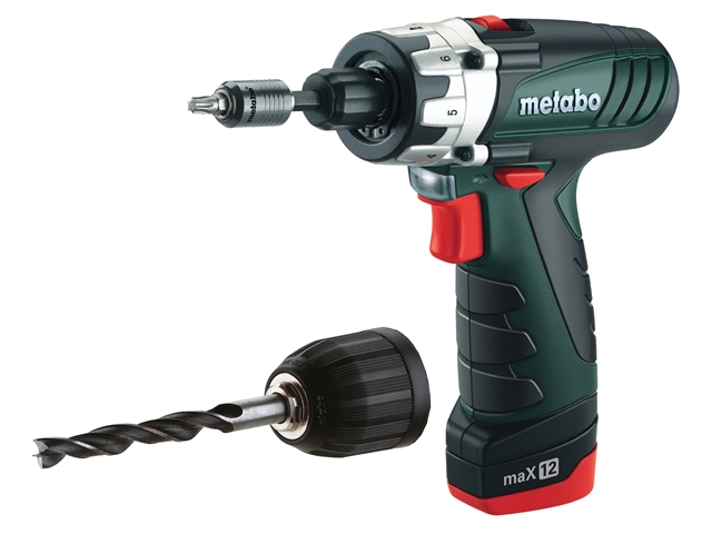 Metabo PowerMaxx 12 Drill Driver 10.8 Volt 2 x 1.5Ah Li-Ion 10.8V