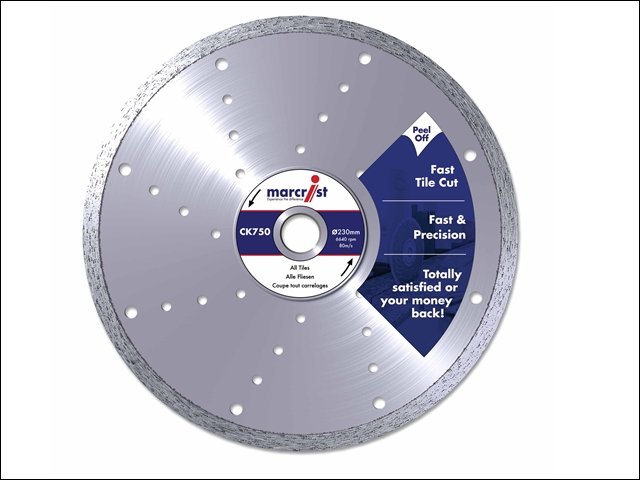 Marcrist CK750 Diamond Blade Fast Cut 115mm x 22.2mm Hand