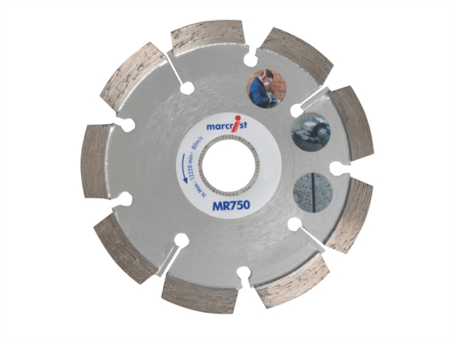 Marcrist MR750 Mortar Raking Diamond Blade 115mm x 22.2mm x 6mm