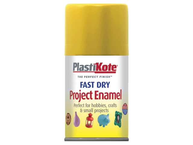 Plasti-kote Fast Dry Enamel Aerosol Buttercup Yellow 100ml