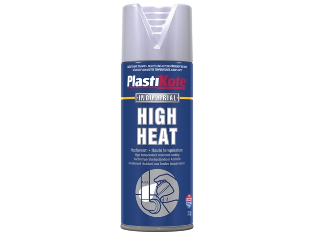 Plasti-kote High Heat Paint Aluminium 400ml