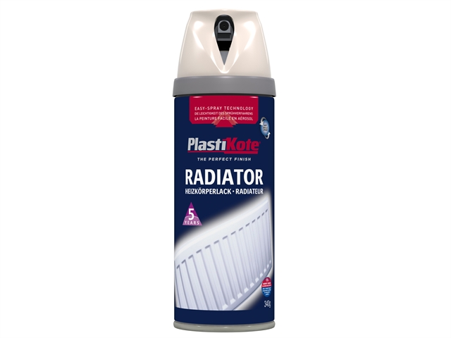 Plasti-kote Radiator Twist & Spray Magnolia 400ml