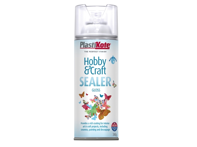 Plasti-kote Hobby & Craft Sealer Spray Clear Gloss 400ml