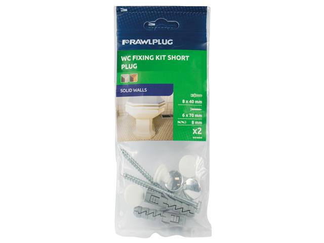 Plasplugs WC Pedestal Fixing Kit for Solid Walls